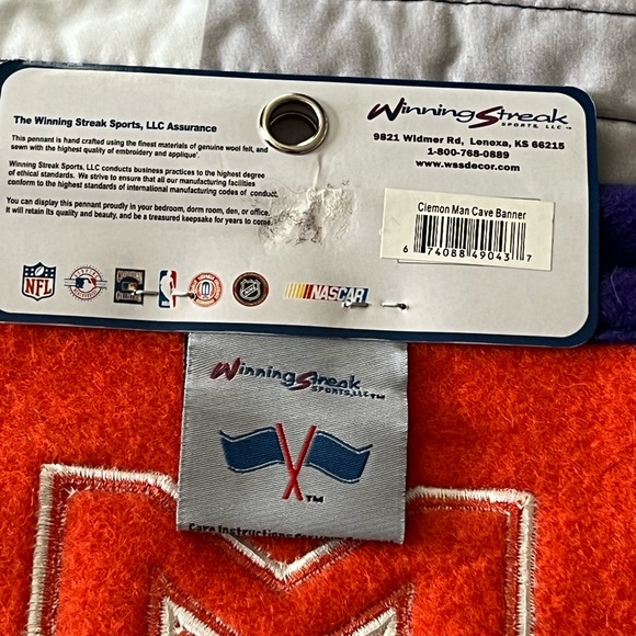 Clemson Tigers Banner NWT - Picture 5 of 6